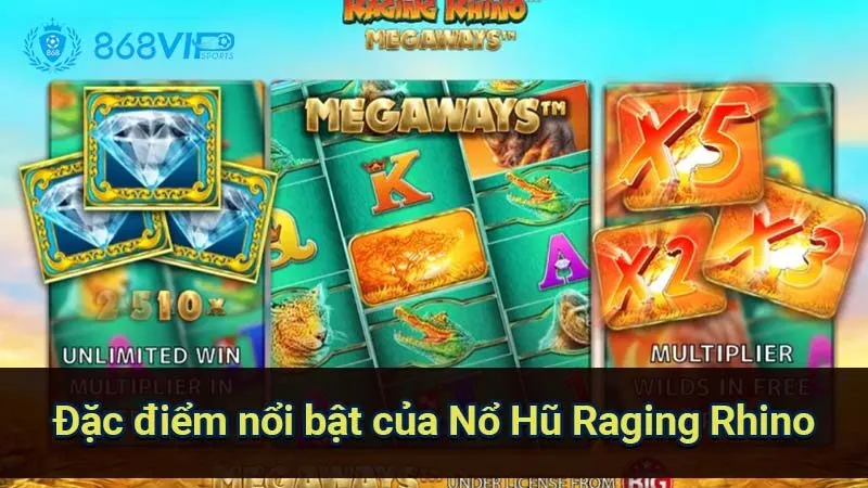 Nổ Hũ Raging Rhino - Trải Nghiệm Sự Mạo Hiểm Và Kịch Tính 6 dac-diem-noi-bat-cua-no-hu-raging-rhino